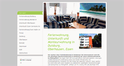 Desktop Screenshot of ferienwohnung-24-duisburg.de