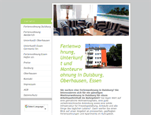 Tablet Screenshot of ferienwohnung-24-duisburg.de